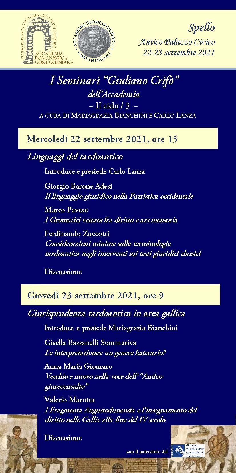 programma seminari